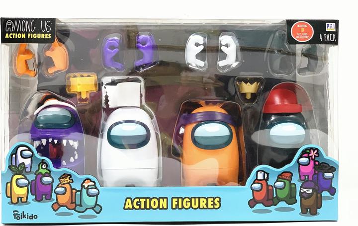 Actual product image Among Us Action Funko 4-Pack Crewmates 12 cm