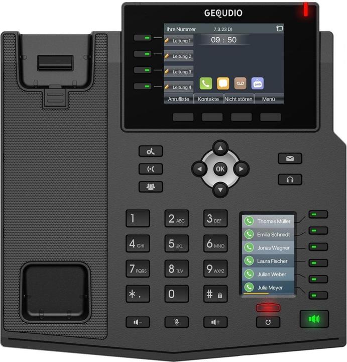 Image du produit Gequdio GX5+ Kit téléphone IP avec adaptateur secteur & casque