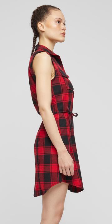 Actual product image Brandit Ladies Gracey Longshirt Top Size M Colour Red/Black (M)