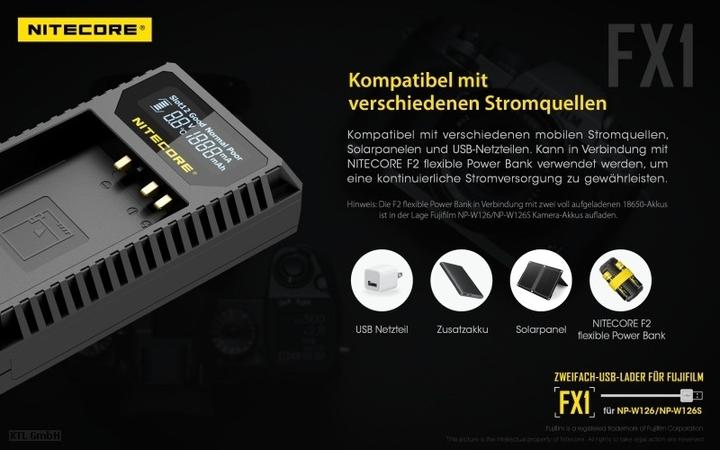 Image du produit Nitecore FX1 - pour les appareils photo Fuji (Chargeur)