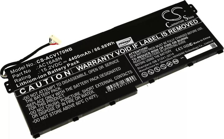 AccuCell Batteria per computer portatile Acer Aspire V17 Nitro / VN7-793G / Tipo KT.0040G.009/ Tipo AC16A8N (4400 mAh)
