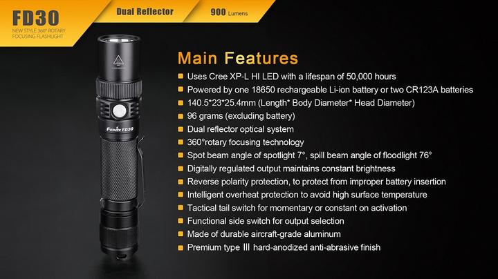 Produktbild Fenix Fd30 (14.05 cm, 900 lm)