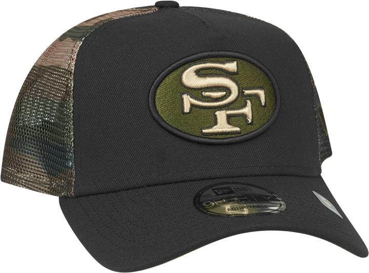 Immagine prodotto New Era Cappello Trucker Snapback - San Francisco 49ers camo in legno (Taglia unica)