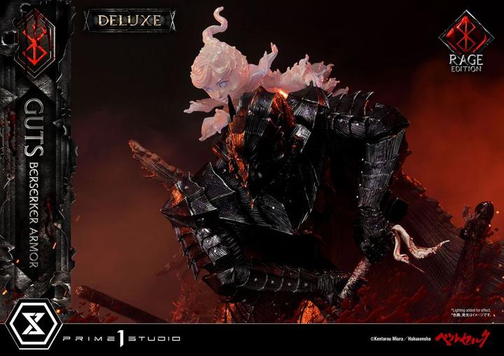 Actual product image Prime 1 Studio Berserk statuette 1/4 Guts Berserker Armor Rage Edition Deluxe Version 67 cm