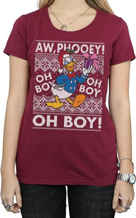 Immagine prodotto Disney Donald Duck Christmas Fair Isle Maglietta Donna (XL)