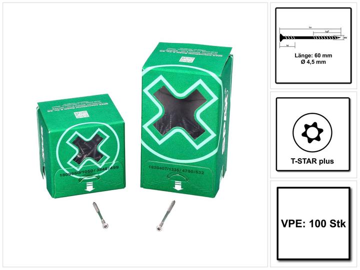 Immagine prodotto Spax Viti per facciate LK A2 (100 Viti per pezzo)