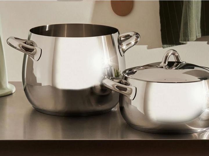 Actual product image Alessi Mommy set (Pan set + pot set, Stainless steel)