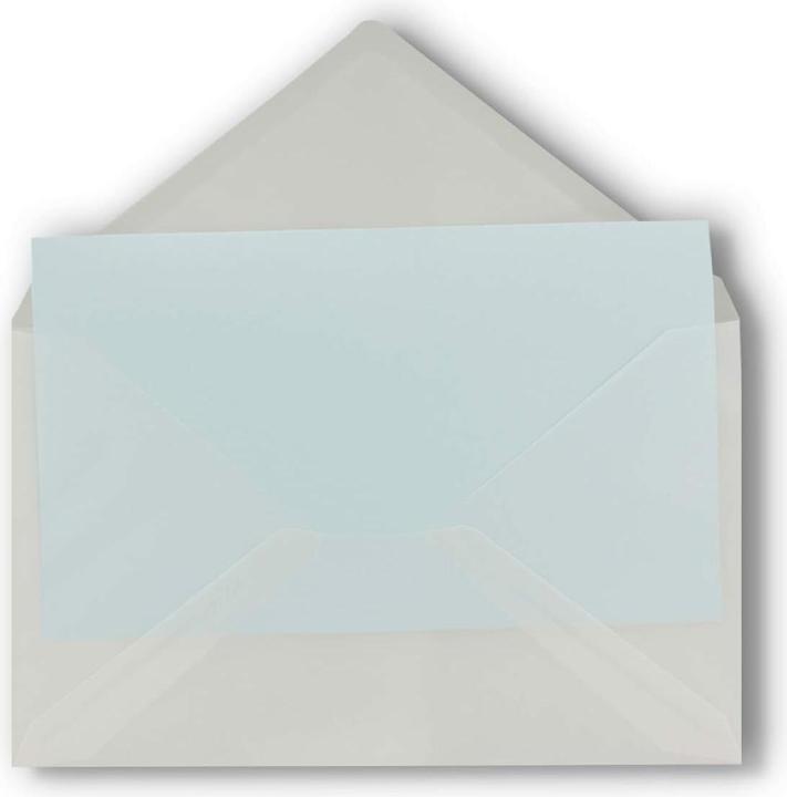 Actual product image Neuser Papier 50x transparente Briefumschläge Serie FarbenFroh (229 x 162 mm, 50 x)