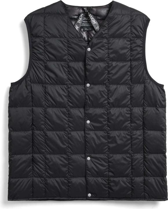 Taion Basic-Innenjacke mit geknöpftem V-Ausschnitt (XXL)