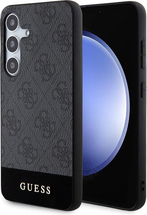Productafbeelding Guess Hoesje voor S24+ S926 GUHCS24MG4GLGR hardcase 4G Stripe Collection zwart (Samsung Galaxy S24+)