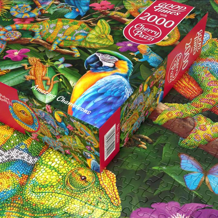 Produktbild Cherry Pazzi Puzzle Amazing chameleons 2000 Teile (2000 Teile)