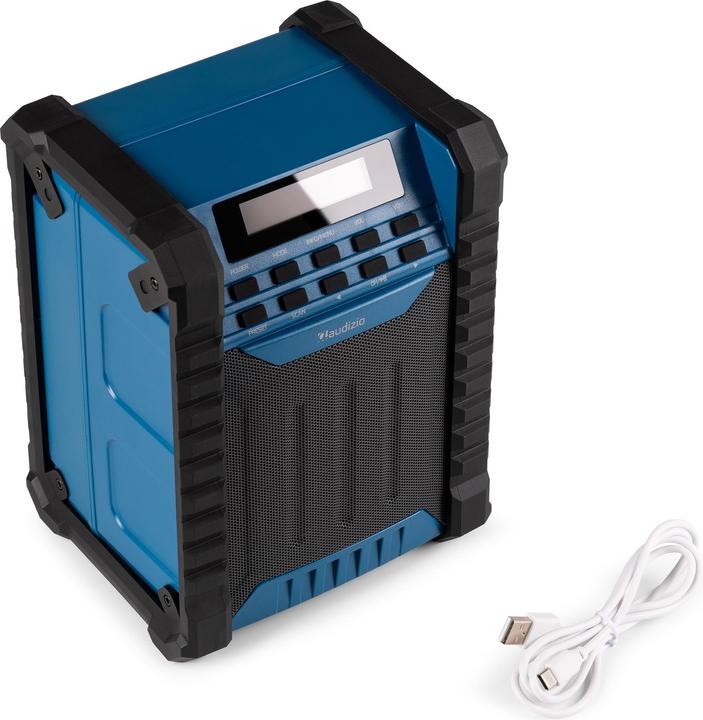 Actual product image Audizio Baustellenradio Temi Blau, Radio Tuner: FM, DAB+ (FM, DAB+, Bluetooth)