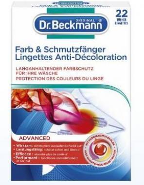 Actual product image Dr. Beckmann Farb- und Schmutzfänger mit Mikrofaser + Farbfang-Moleküle (22 Washing cycles, Sheets)