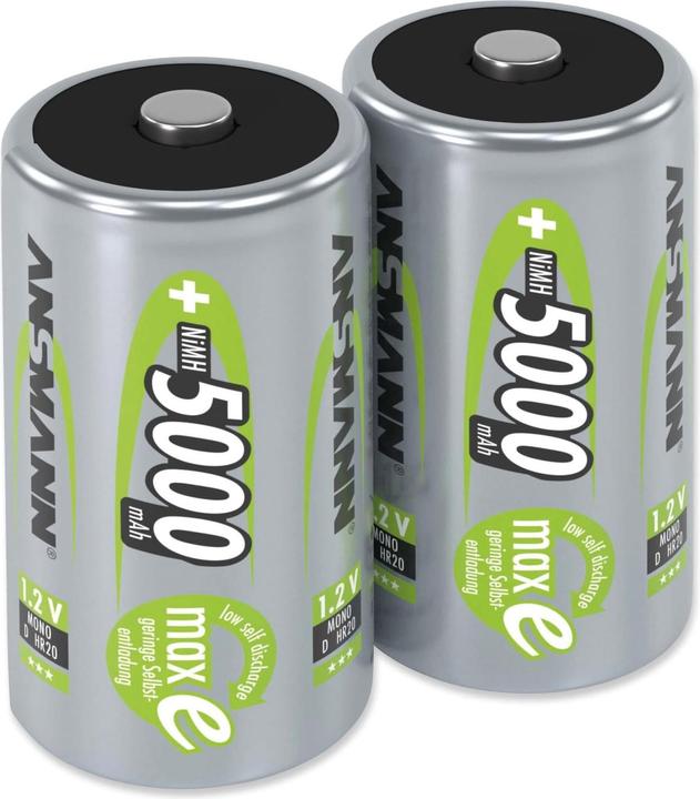 Produktbild Ansmann Mono D (2 Stk., D, 5000 mAh)