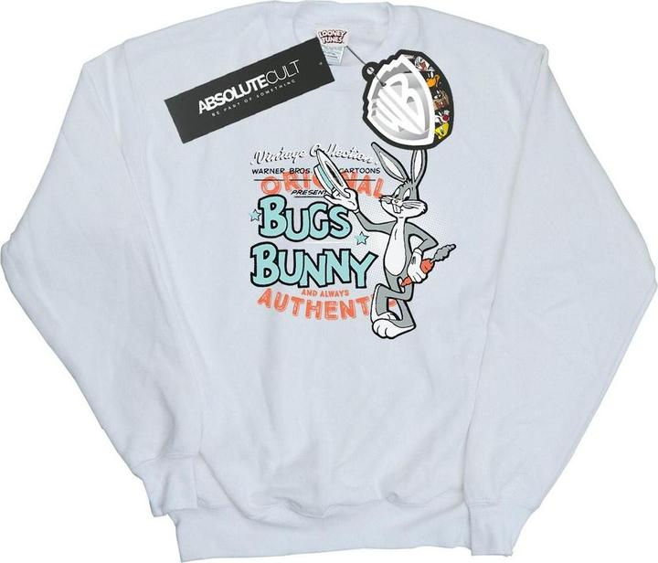 Immagine prodotto Looney Tunes Felpa Bugs Bunny Vintage Adulto Unisex (L)