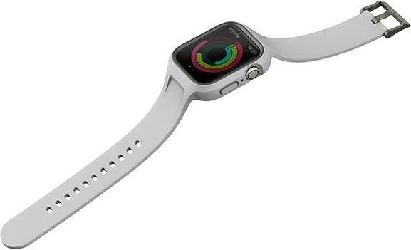 Image du produit Uniq pasek Monos 2in1 Apple Watch Strap + Case Series 4/5/6/7/8/SE/SE2 44/45mm. szary/chalk grey (Matières plastiques, TPU, PC)