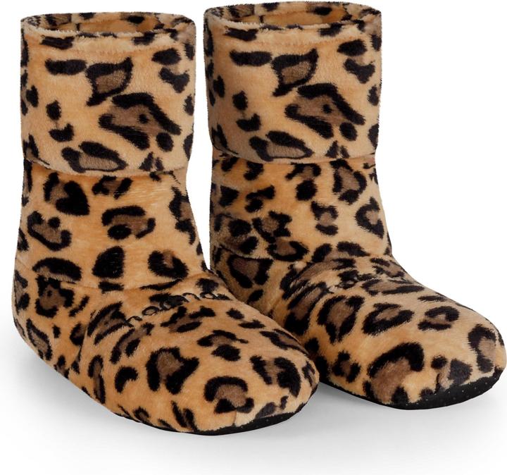 Normani Körnerpantoffeln für die Mikrowelle Leopard (40)