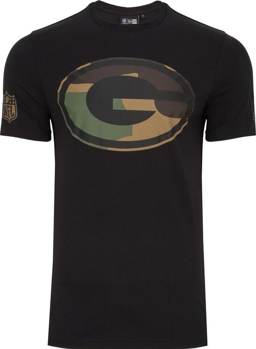 New Era Shirt - NFL Green Bay Packers schwarz / camo - M (M)