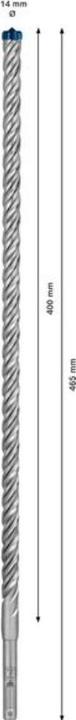 Produktbild Bosch Professional Zubehör EXPERT SDS plus-7X Hammerbohrer, 14 x 400 x 465 mm (14 Millimeter)