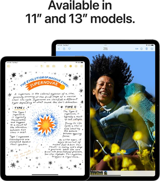 Produktbild Apple iPad Air 13 2024 (M2) (nur WLAN, 13", 128 GB, Space Grey)