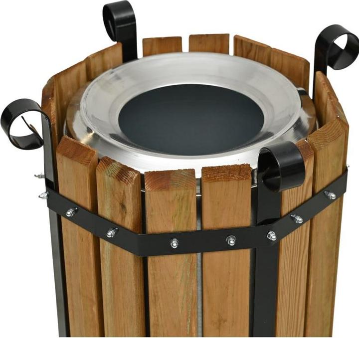 Immagine prodotto Aristar Cestino aperto con rivestimento in legno (50 l)