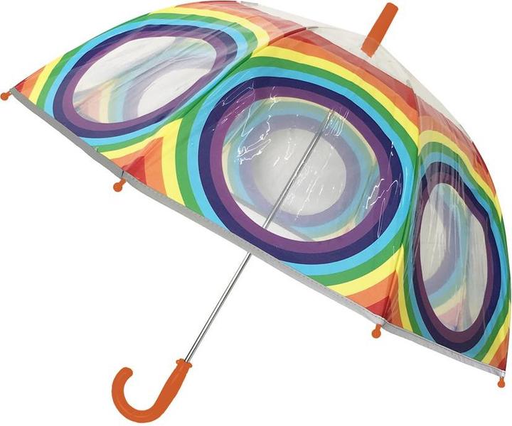 Actual product image Smati Children's umbrellas rainbow - transparent stick umbrella bell shape - The first fluorescent
