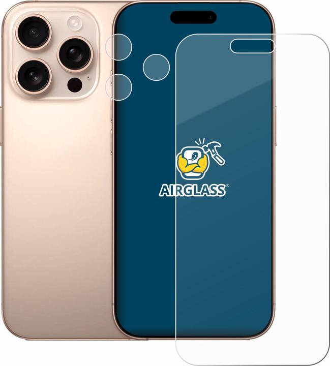Actual product image BROTECT AirGlass Glass (1 Piece, Apple iPhone 16 Pro Max)