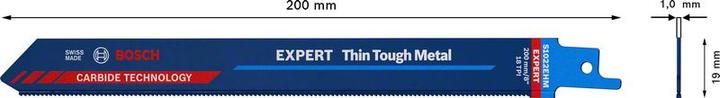 Image du produit Bosch Professional Zubehör Lame de scie sabre EXPERT 'Thick Tough Metal' S 555 CHC, 1 pièce