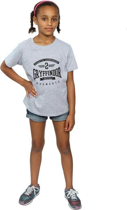 Actual product image Girls Gryffindor Keeper Cotton T-Shirt (128)
