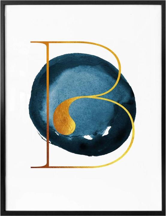 Produktbild Trenddeko Das goldene B (40 x 50 cm)