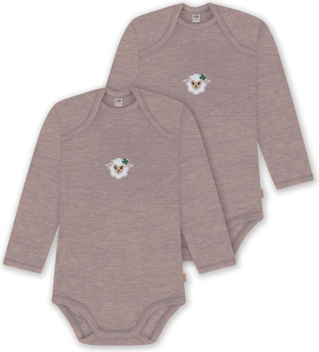 Normani 2er Pack Baby Merino Body Langarm „Auckland" - 9377