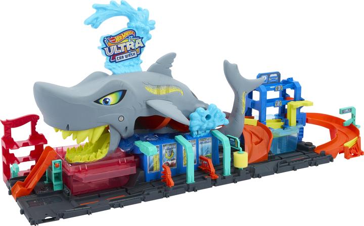 Actual product image Hot Wheels City Ultimate Shark Car Wash