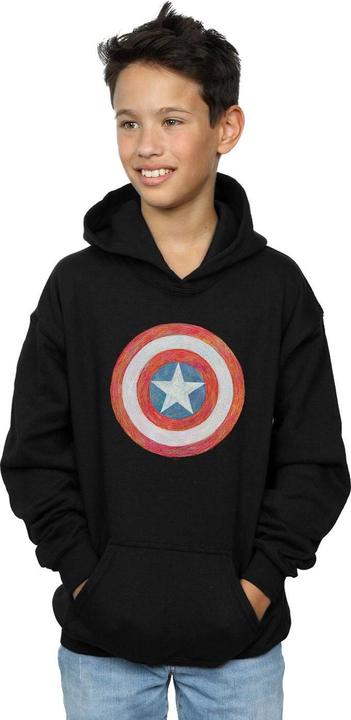 Produktbild Captain America Sketched Shield Kapuzenpullover Jungen (116)