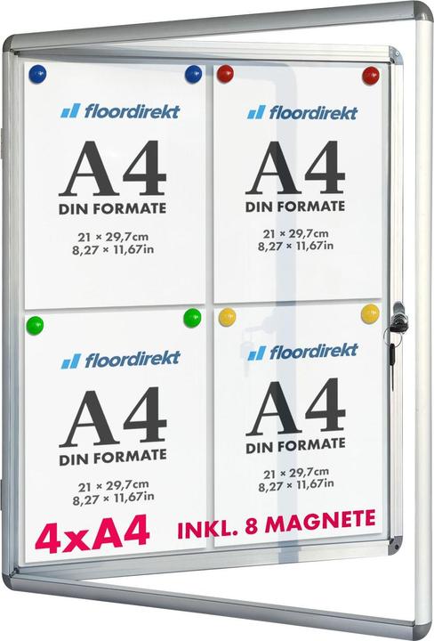 Immagine prodotto Master of Boards Vetrina PremiumMaster of Boards, porta in vetro acrilico, per 4 x A4