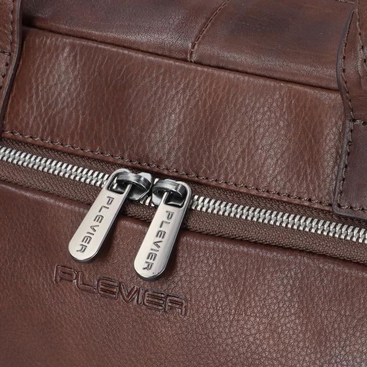 Actual product image Plevier Vintage Bill Aktentasche Leder 40 cm Laptopfach (17.32")