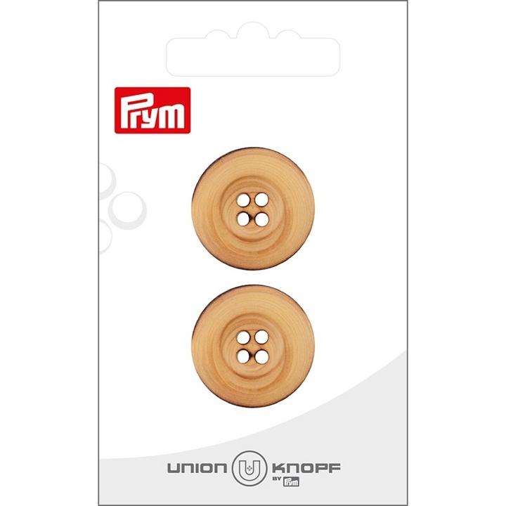 Image du produit Prym Boutons 4 trous 23 mm, 2 pièces, Beige