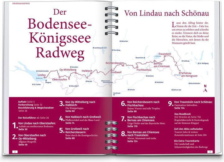 Produktbild RadReiseFührer Bodensee-Königssee Radweg (Deutsch, Kompass, 2022)