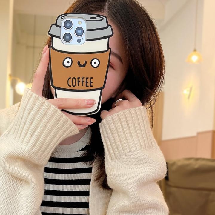 Image du produit Ueli Express Drôle d'étui en silicone pour tasse à café 3D (Apple iPhone 16 Pro Max)
