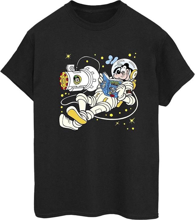 Disney Goofy Reading In Space TShirt (L)