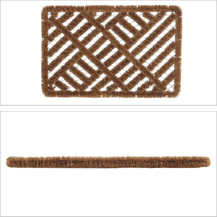 Image du produit Relaxdays Tapis en treillis métallique (60 x 40 x 3 cm)