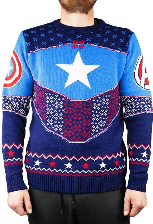 Immagine prodotto Captain America Felpa con design natalizio (L)