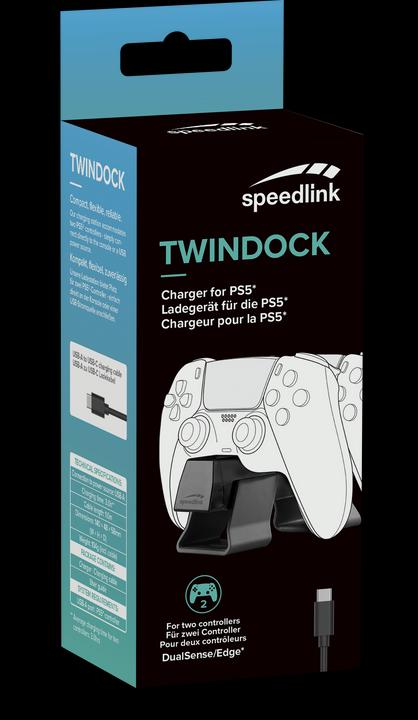 Immagine prodotto Speedlink TWINDOCK Caricatore per PS5, nero (PS5)