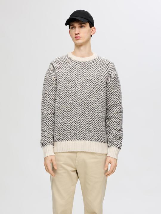 Produktbild Selected Homme Fischgrätmuster Pullover (M)