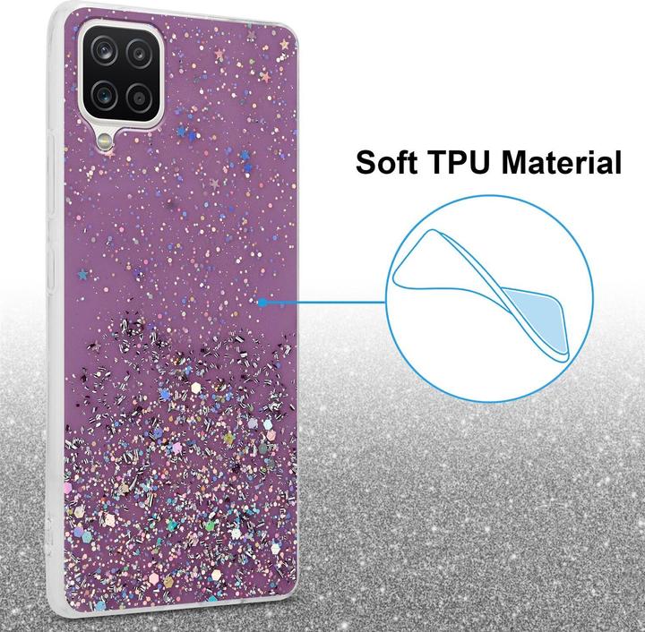 Produktbild Cadorabo TPU Cover funkelnder Glitter (Samsung Galaxy A12, Samsung Galaxy M12)