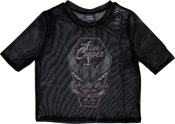 Produktbild Alice Cooper Under My Wheels Netzgewebe Crop Top (Girlie) (XS)