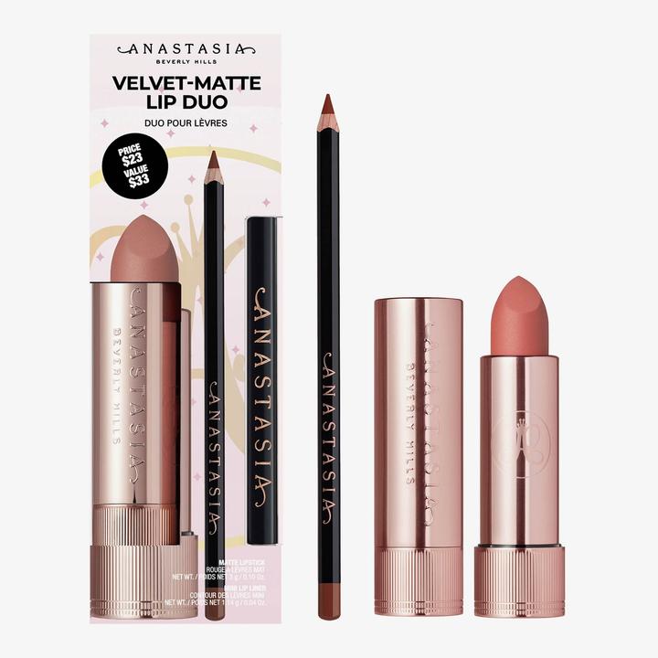 Actual product image Anastasia Beverly Hills Lip Kit (Velvet-Matte Lip Duo - Malt & Sunbaked)
