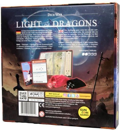 Produktbild Suncoregames Dice War - Light of Dragons (Englisch, Deutsch)