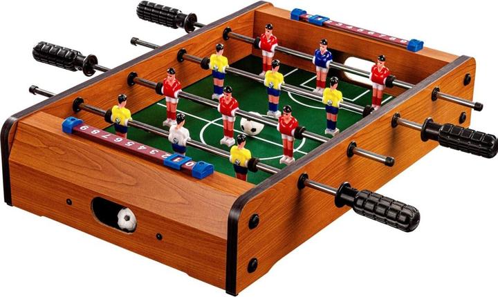 Immagine prodotto Games Planet Mini biliardino DUNDEE 51x31x8cm, arredamento in legno chiaro