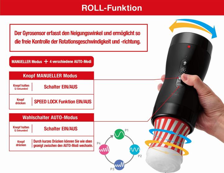 Actual product image Tenga Vacuum Gyro Roller