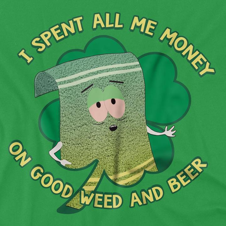 Immagine prodotto Ubisoft Spent Money Maglietta Giorno di San Patrizio Towelie Uomo (L)